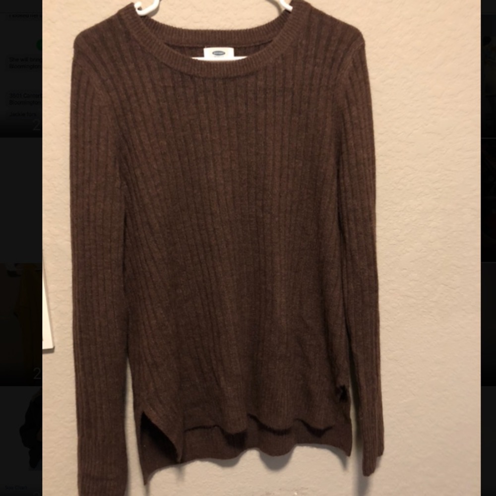 Brown purplish color sweater